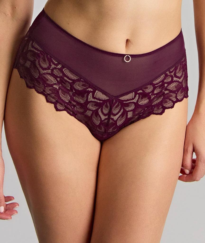 Panache Allure Deep Brief - Plum