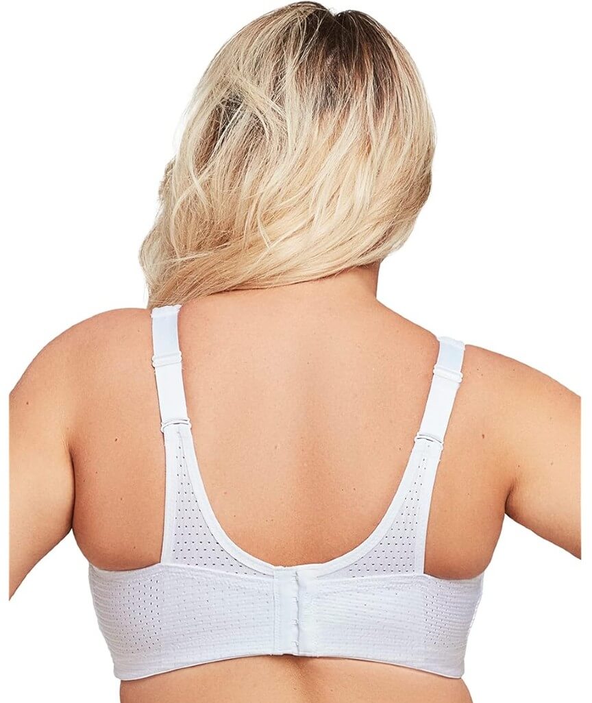 Glamorise Custom Control Wire-Free Sports Bra - White