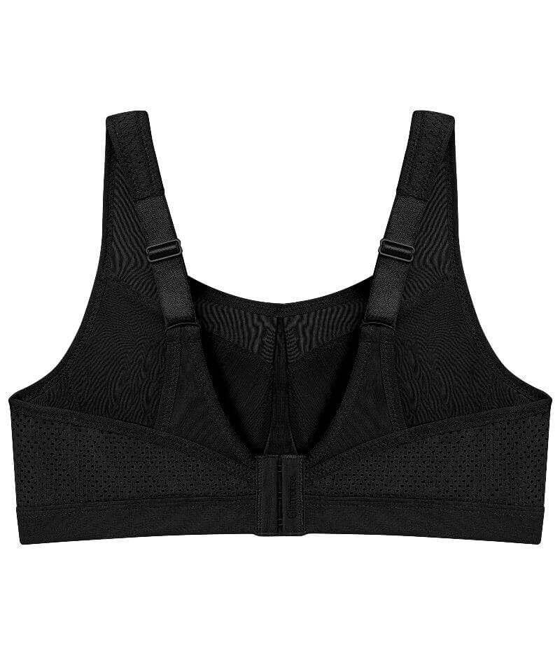 Glamorise High Impact Underwire Sports Bra - Black Bras 
