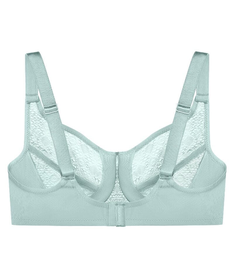 Glamorise Lace Comfort WonderWire Bra - Jade Bras 