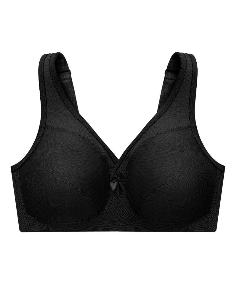 Glamorise Magiclift Active Support Wire-Free Bra - Black Bras 