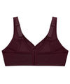 Glamorise Magiclift Active Support Wire-Free Bra - Wine Bras