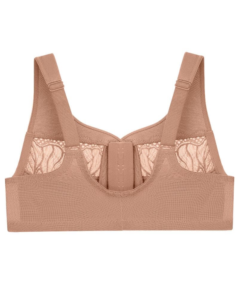 Glamorise Magiclift Natural Shape Wire-Free Front-Closure Bra - Cappuccino Bras 