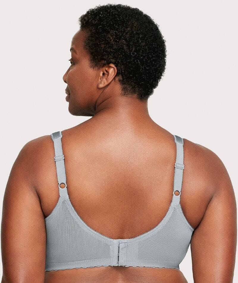 Glamorise Magiclift Original Wire-Free Support Bra - Soft Gray - Curvy