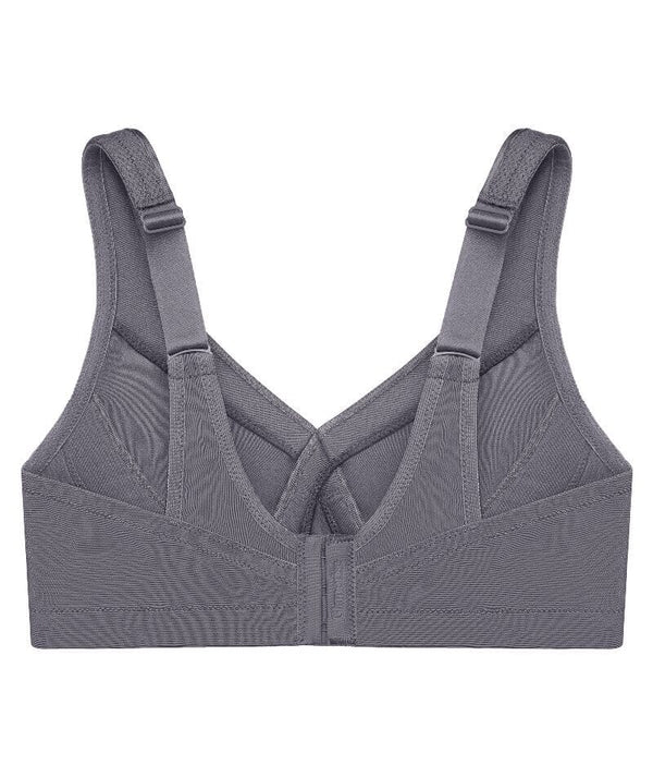 Glamorise Magiclift Seamless Wire-Free Sports Bra - Charcoal Gray - Curvy
