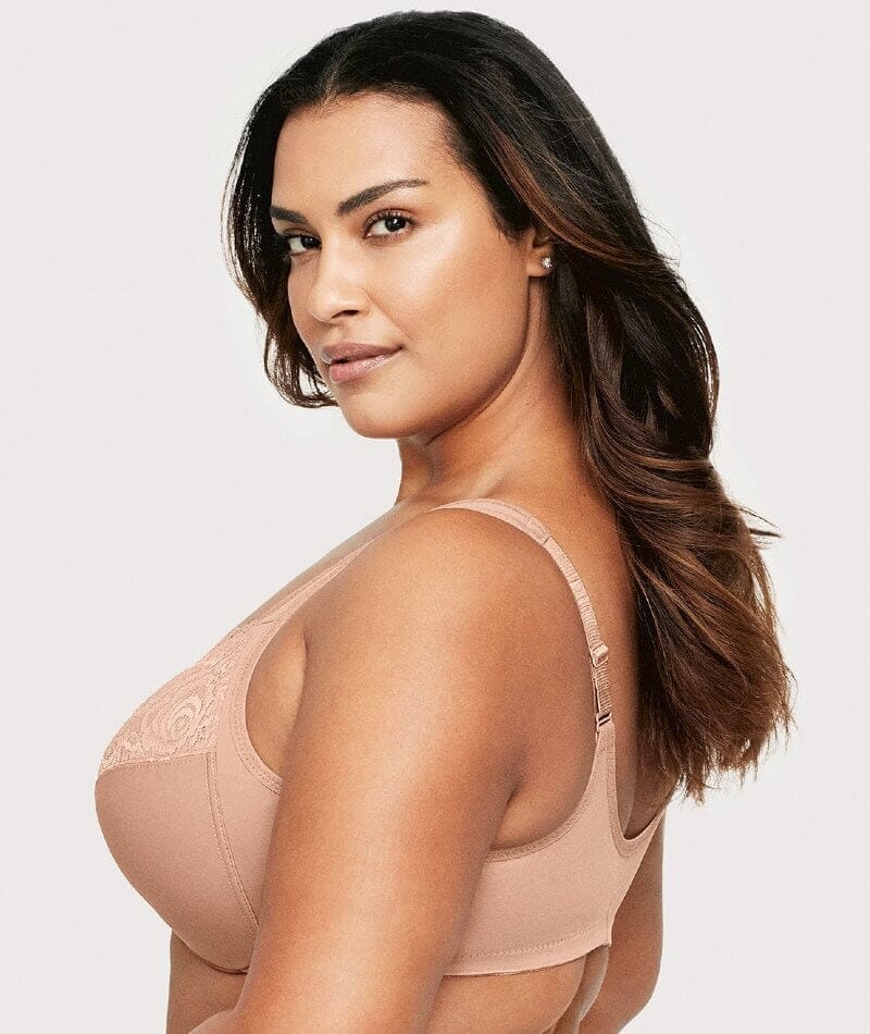 Glamorise WonderWire Front-Closure Bra 2 Pack - Black/Cappuccino Bras 