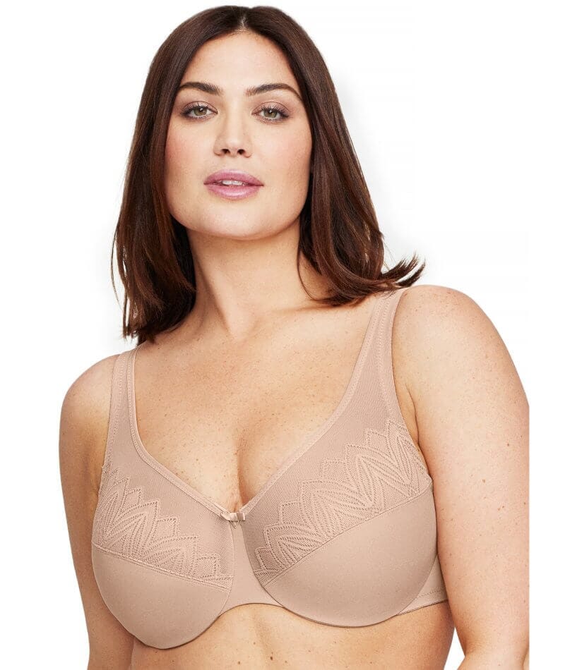 Glamorise WonderWire Minimizer Bra - Cafe - Curvy