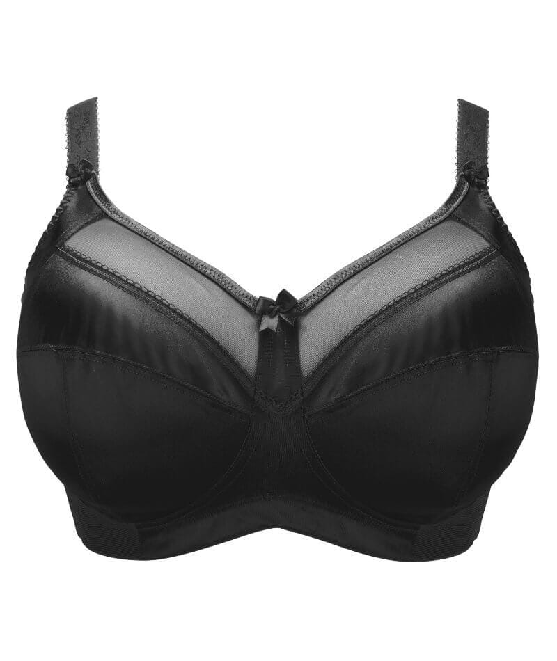 Goddess Keira Soft Cup Wire-Free Bra - Black Bras 