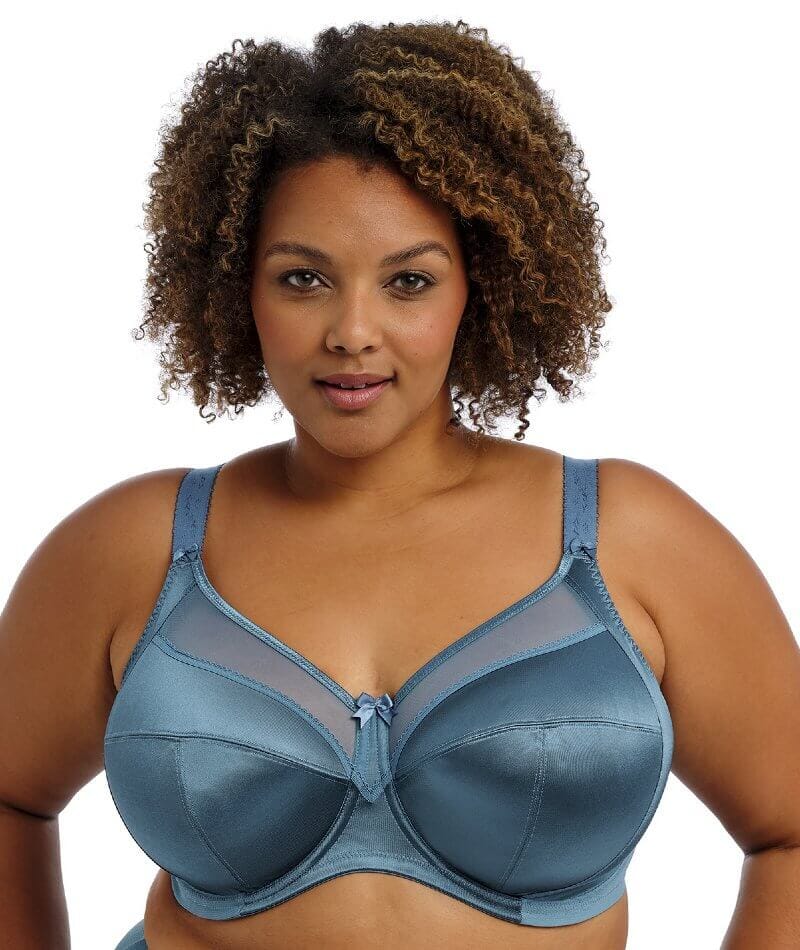 Goddess Keira Underwired Banded Bra - Mediterranean Blue Bras 