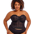 Goddess Lace Bridal Bustier - Black