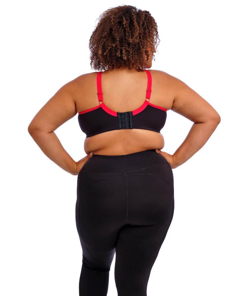 Goddess Sport Soft Cup Wire-Free Sports Bra - Black Bras 