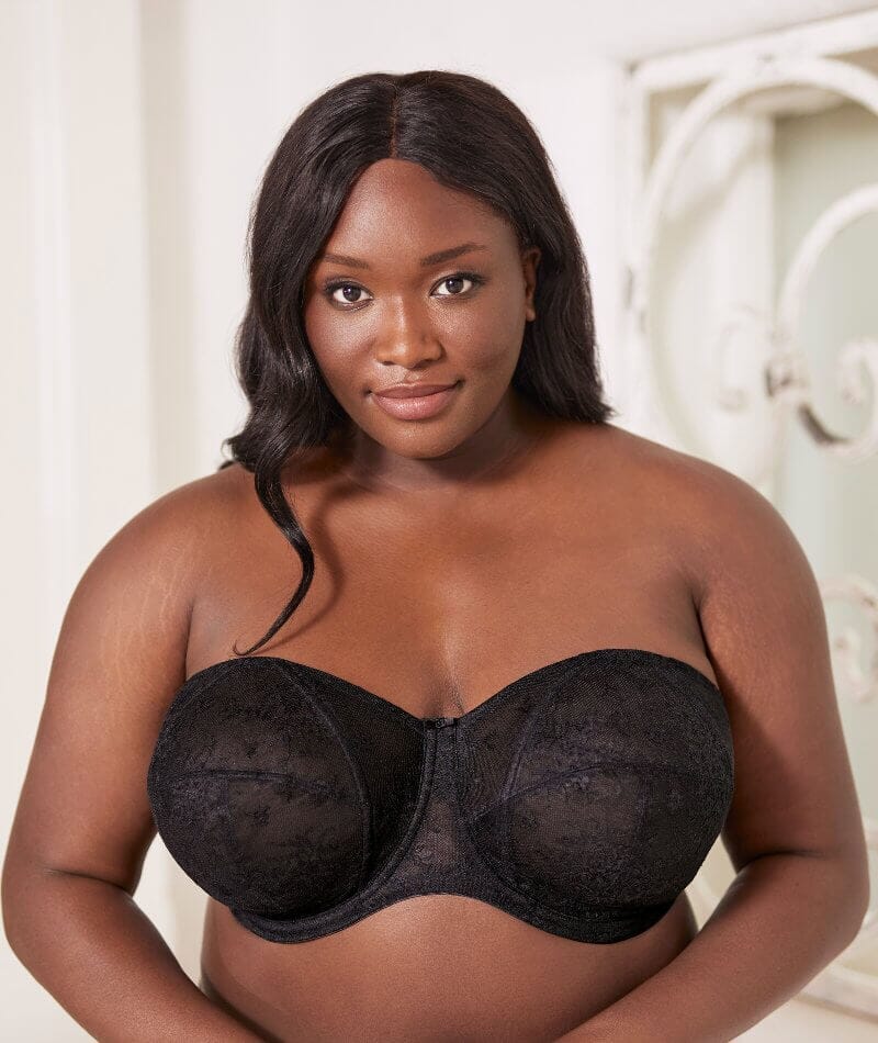 Goddess Verity Underwired Strapless Bra - Black Bras 
