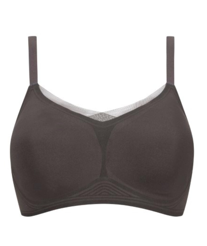Amoena Wave Magic Non-Wired Bra - Anthracite