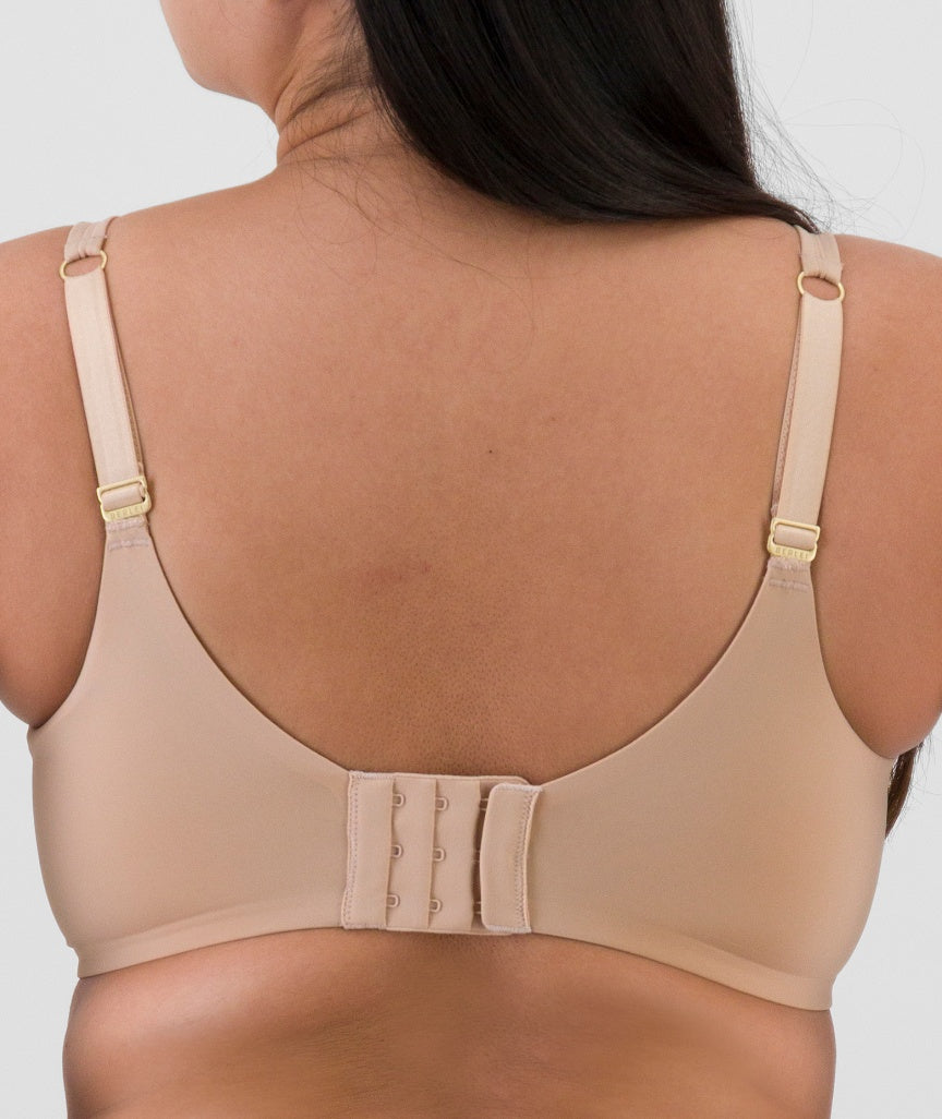 Berlei Barely There Back Smoothing Minimiser Bra - Nude