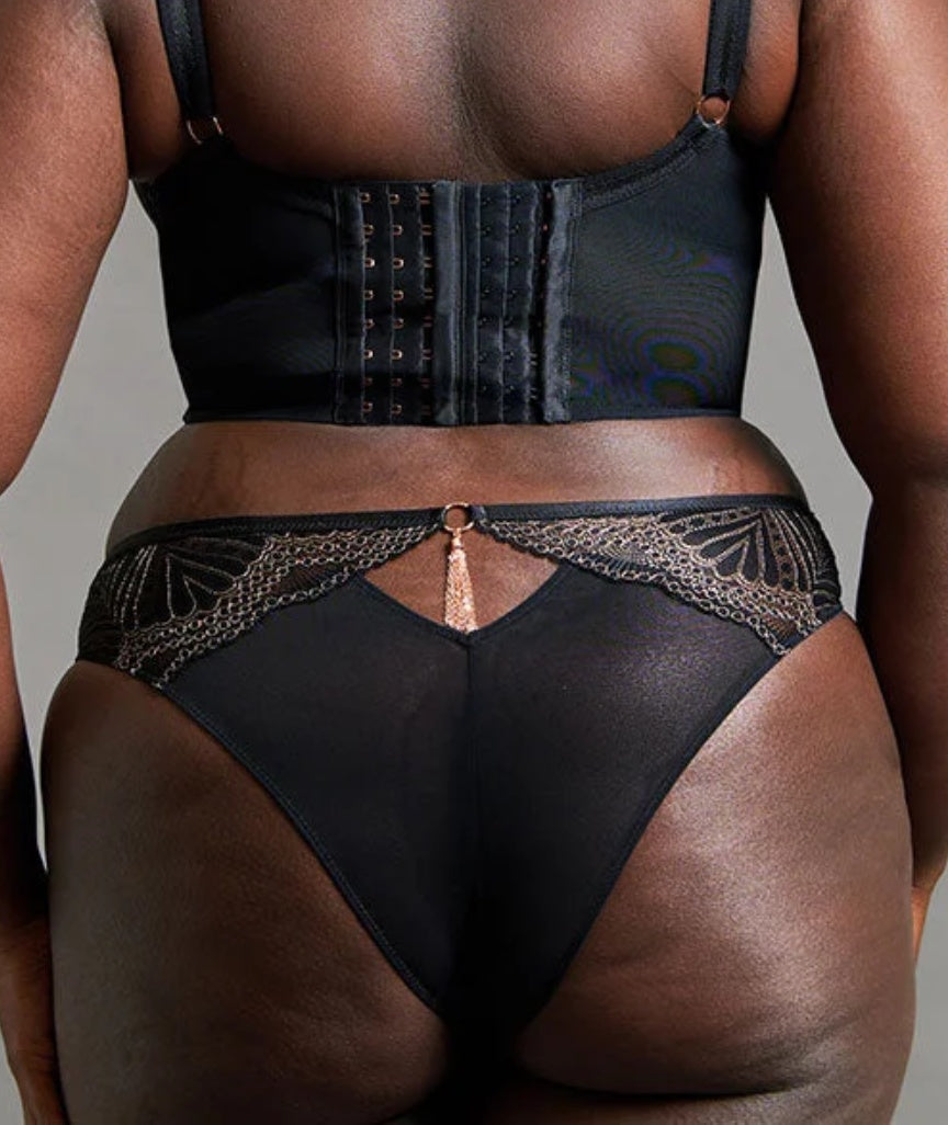 Scantilly Showgirl Brazilian Brief - Black