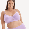 Nala Support Wirefree Bralette - Better Than Cotton Bra - Lavender Fizz