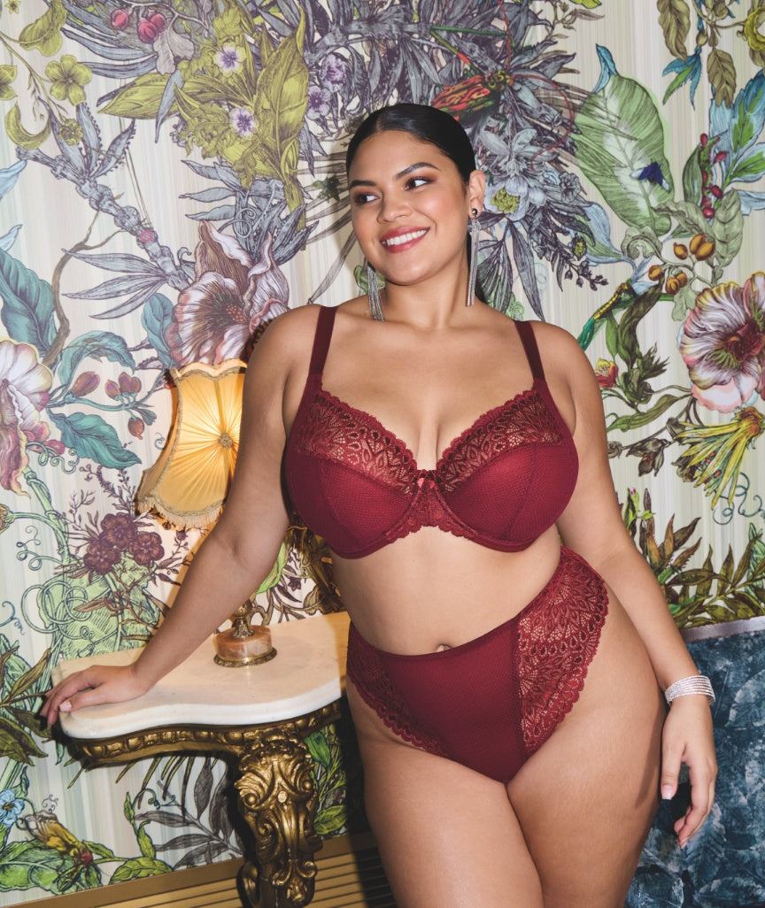 Elomi Tiernie Non Wired Bralette - Tibetan Red
