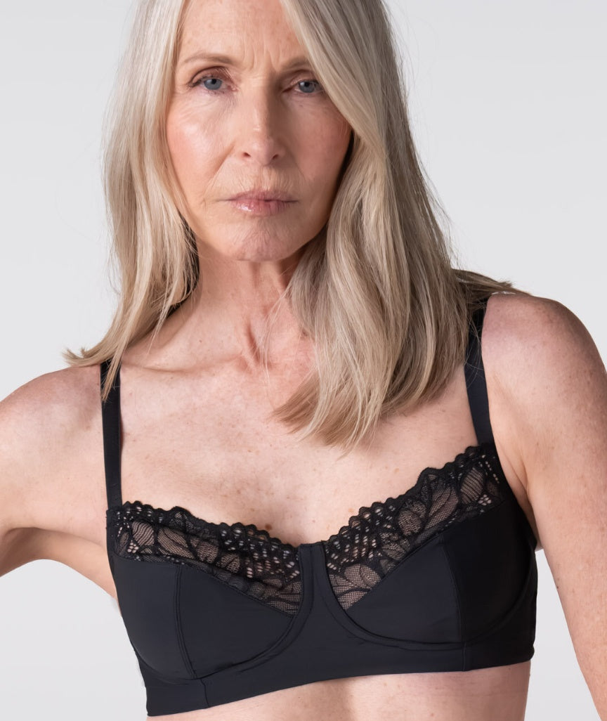 Evolve Luxe Wire-Free Full Cup Bra - Black