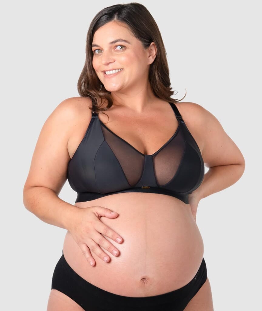 Hotmilk Flawless Full Cup Wire-Free Nursing Bra - Black Bras 