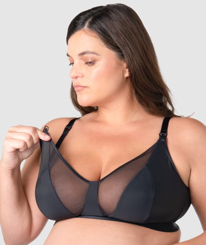 Hotmilk Flawless Full Cup Wire-Free Nursing Bra - Black Bras 