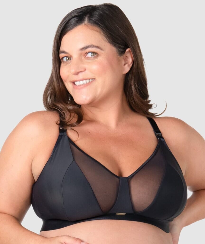Hotmilk Flawless Full Cup Wire-Free Nursing Bra - Black Bras 