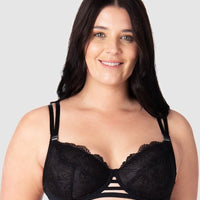 Hotmilk True Luxe Flexi-wire Nursing Bra - Black