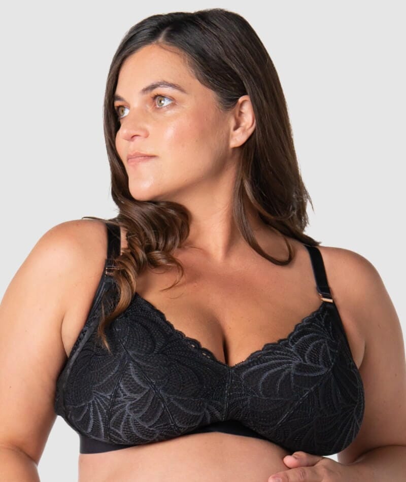 Hotmilk Warrior 2.0 Multifit Wire-Free Nursing Bra - Black Bras 
