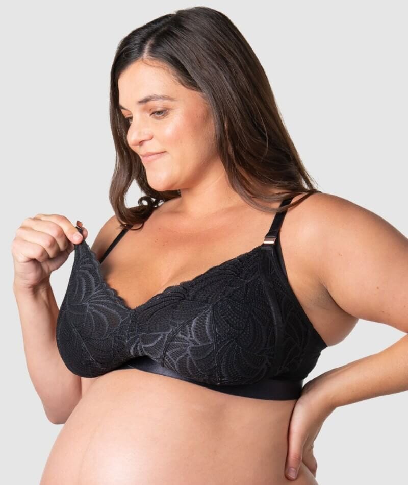 Hotmilk Warrior 2.0 Multifit Wire-Free Nursing Bra - Black Bras 