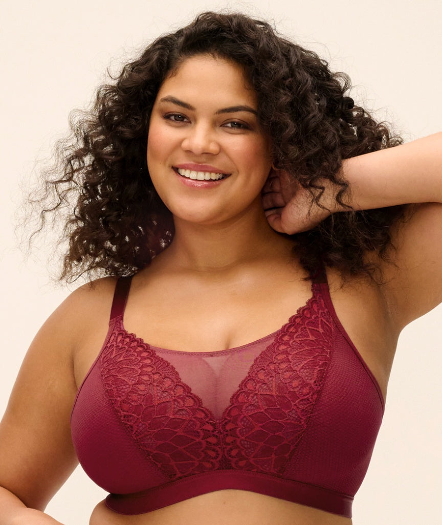 Elomi Tiernie Non Wired Bralette - Tibetan Red