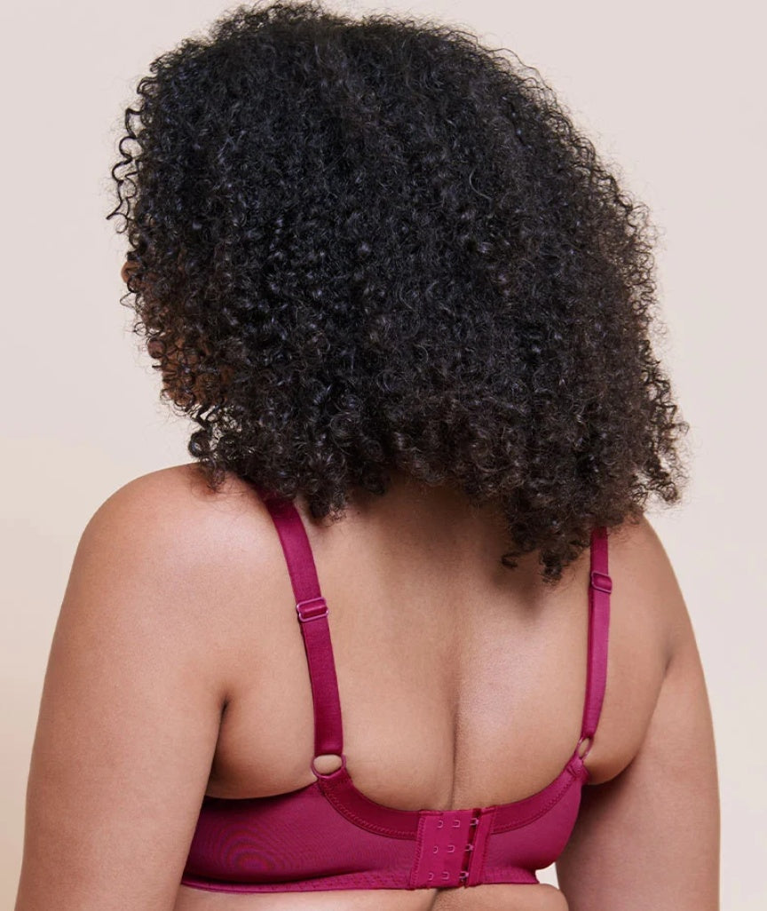 Curvy Kate Heartstopper High-Apex Deep Plunge Bra - Sangria
