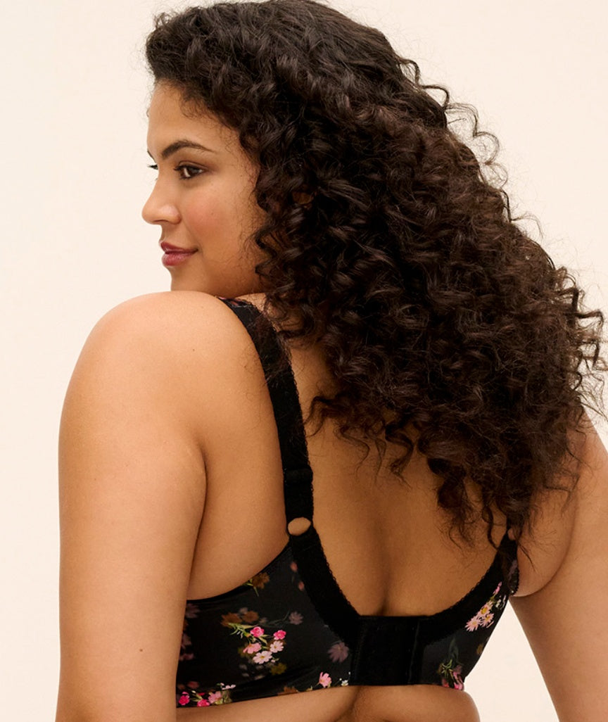 Elomi Lucie Underwire Stretch Plunge Bra - Fleur