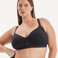 Nala Support Wirefree Bralette - Better Than Cotton Bra - Licorice