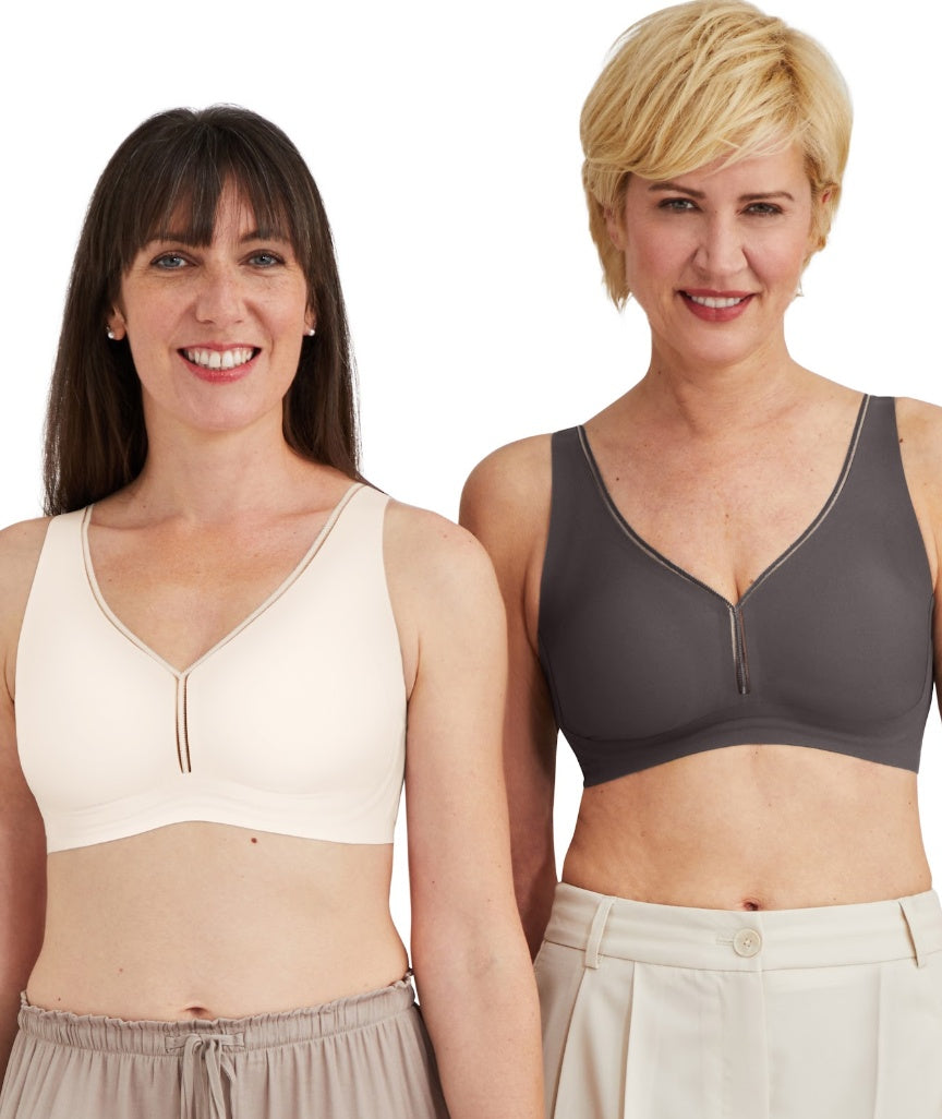 Amoena Wave Flow Non-Wired Bra - Satin Rose
