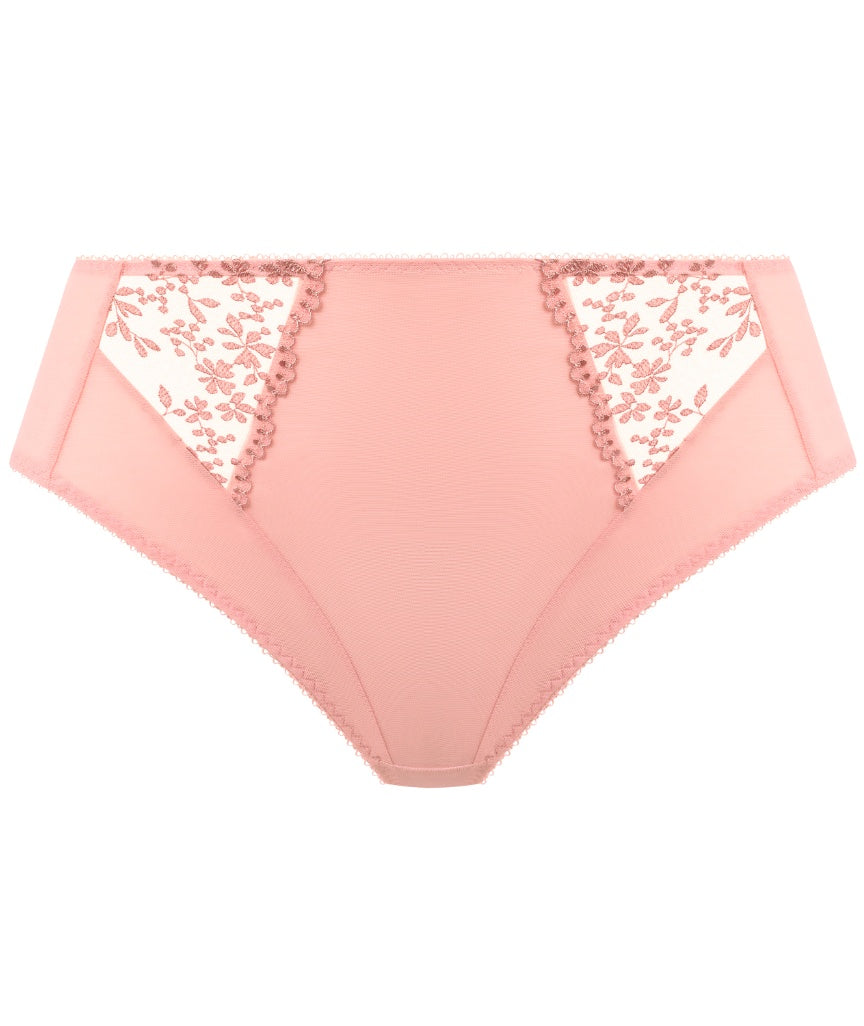 Elomi Zarla High Leg Brief - Rose Bud