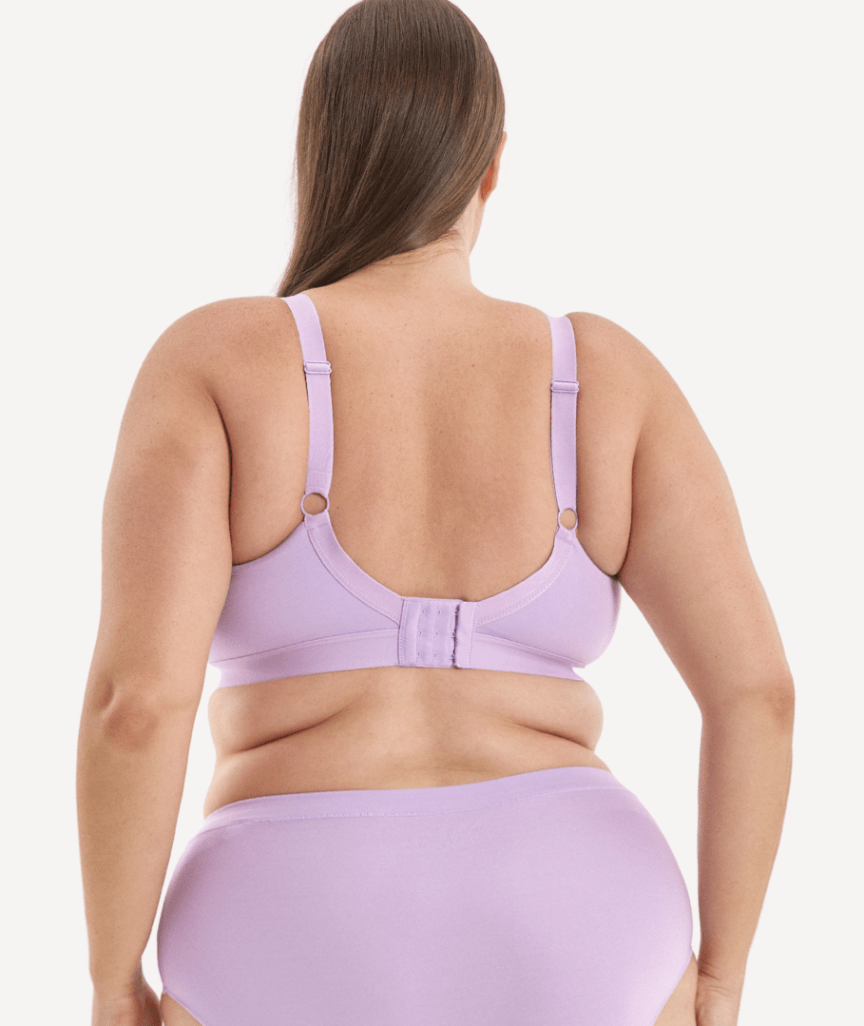 Nala Support Wirefree Bralette - Better Than Cotton Bra - Lavender Fizz