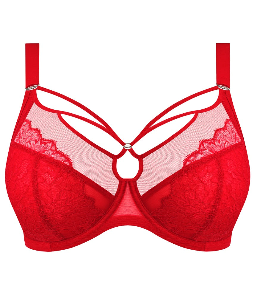 Elomi Brianna Underwire Plunge Bra - Haute Red