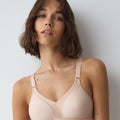 Triumph Triaction Wellness Wire-free Sports Bra - Neutral Beige