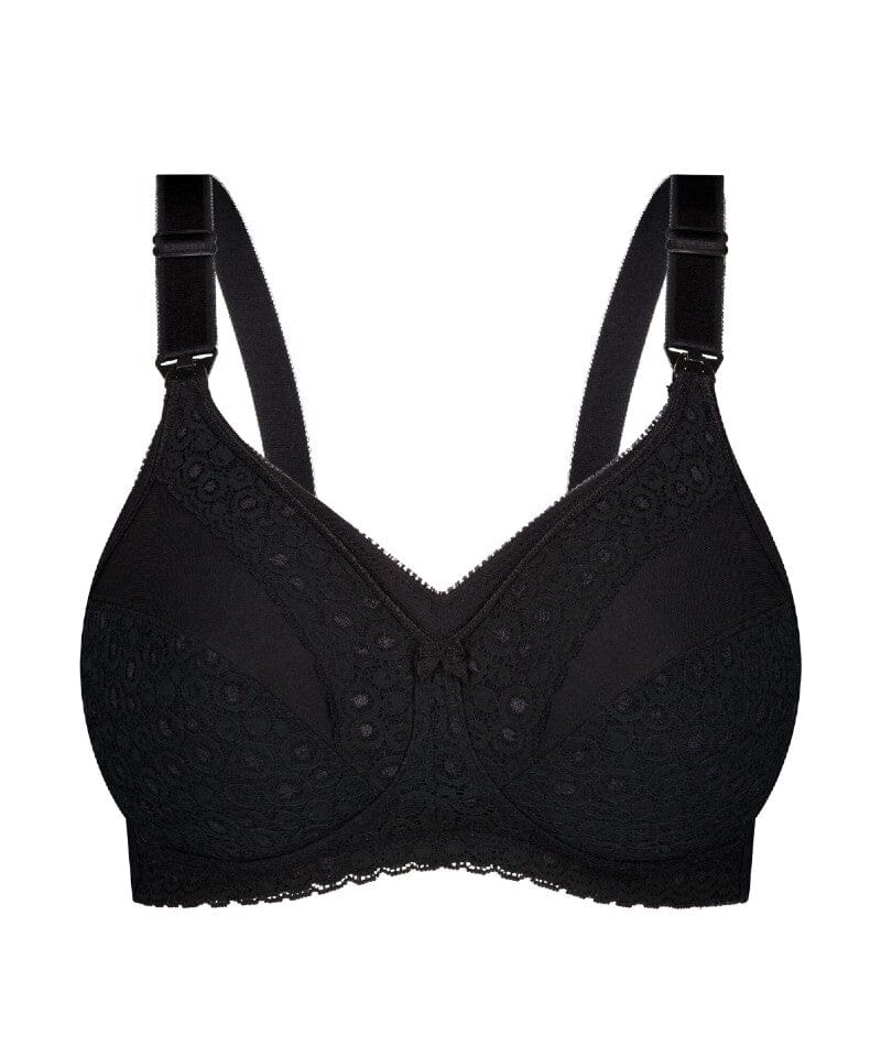 Triumph Lace Maternity Wire-free Bra - Black Bras 