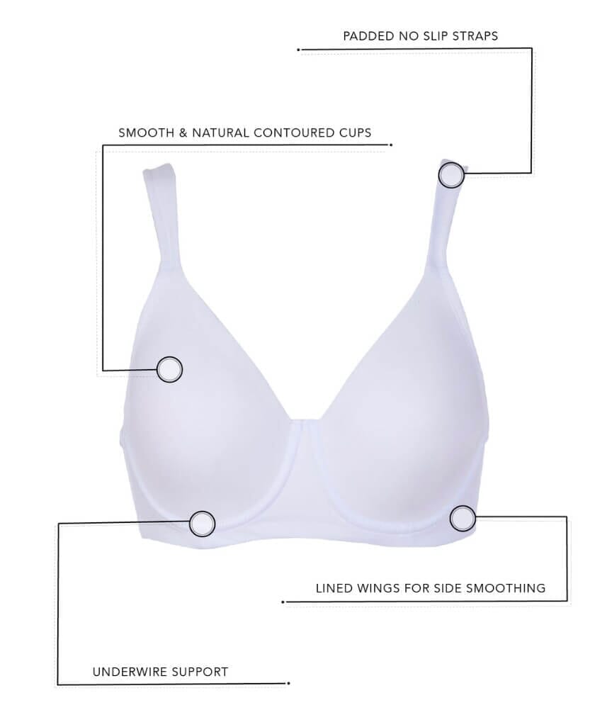 Leading Lady Brigitte Lightly Padded Contour Underwired Bra - Black Bras 