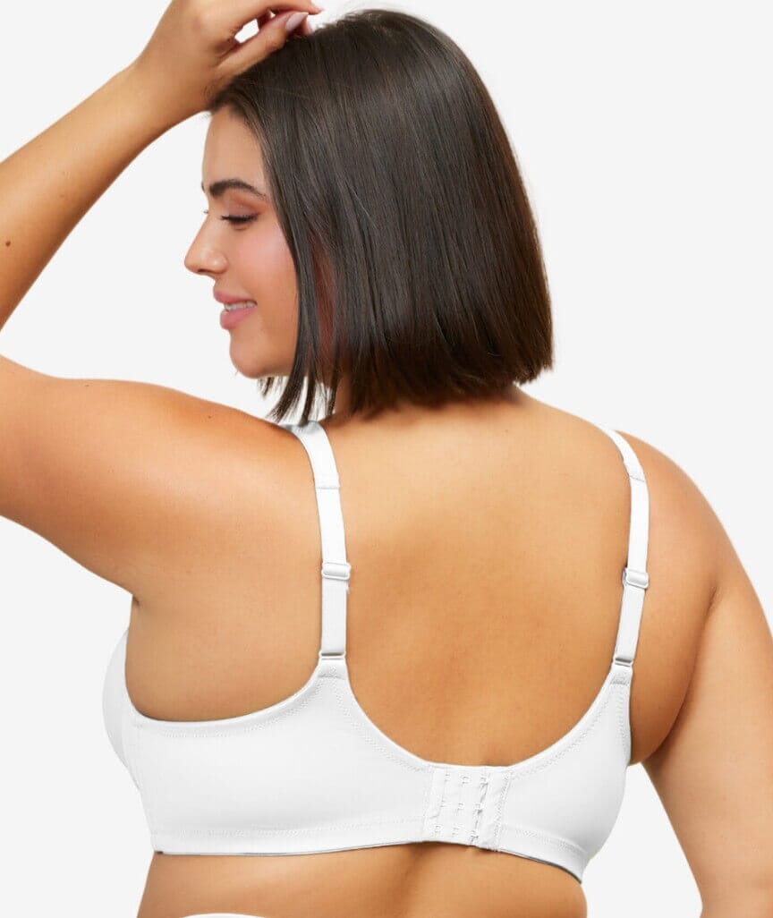 Leading Lady Bridgette Molded Padded Seamless Non-Underwired Bra - White Bras 