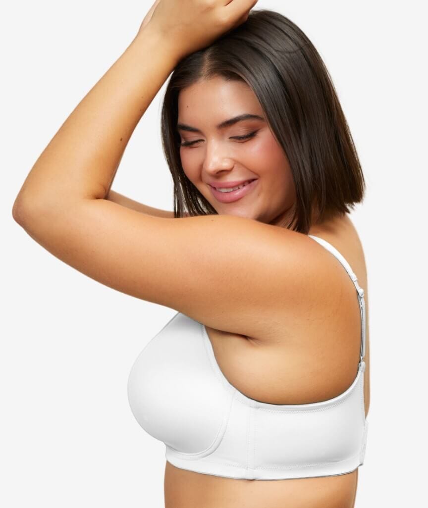 Leading Lady Bridgette Molded Padded Seamless Non-Underwired Bra - White Bras 