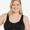 Leading Lady Marlene Wire-free Front Close Comfort Bra - Black