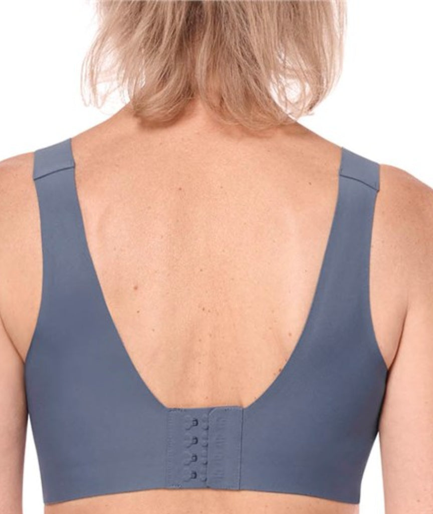 Amoena Linda Wire-Free Bra - Indigo Blue