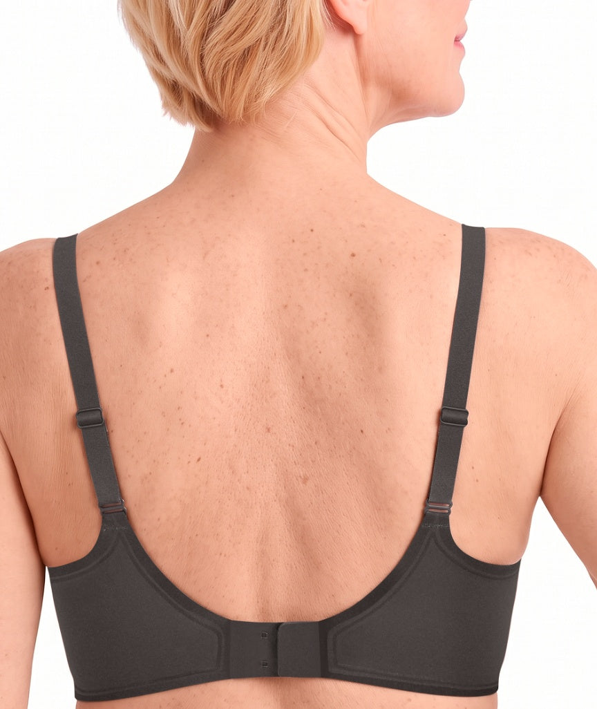 Amoena Wave Magic Non-Wired Bra - Anthracite