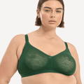 Nala Mesh Comfort Wirefree Bralette Bra - Poison Ivy