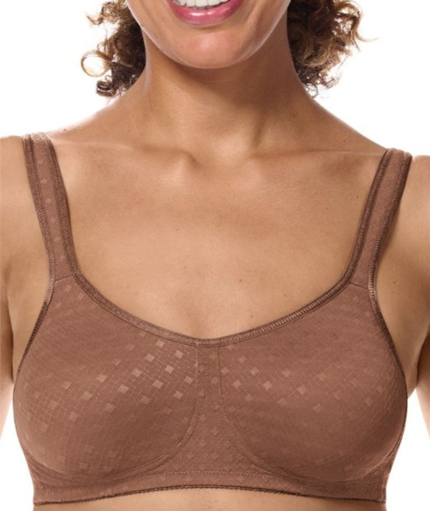 Amoena Tiana Wire-Free Bra - Mocha
