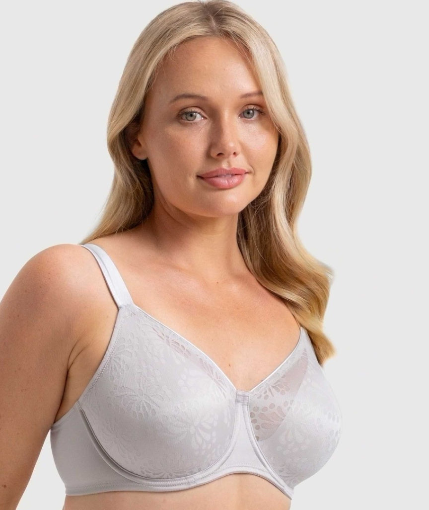 Triumph Lacy Minimizer Bra - Pearl Grey