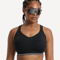 Nala High Impact Wirefree Sports Bra - Licorice/Snow Cone