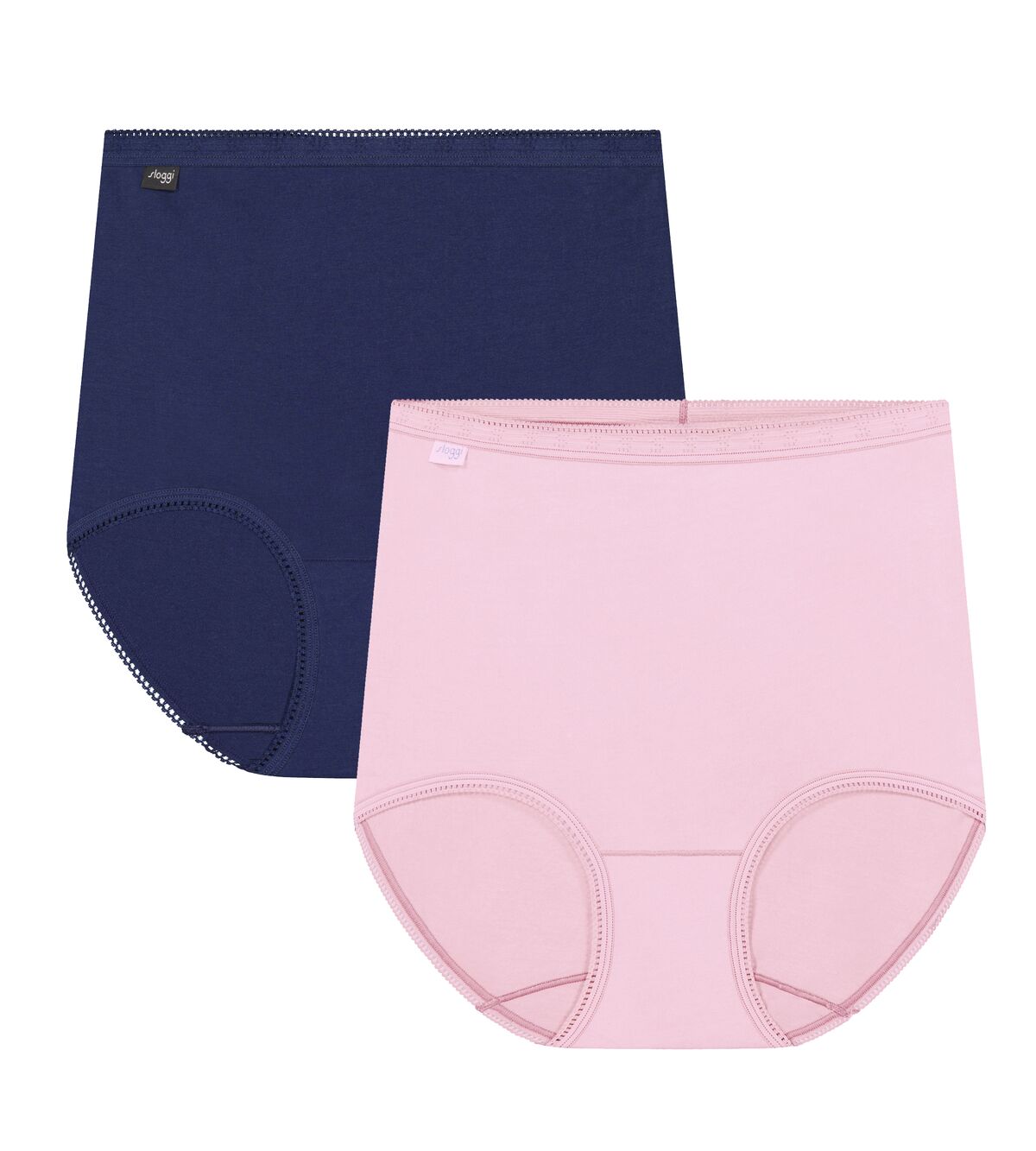 Sloggi Maxi Brief 2 Pack - Pink/Navy