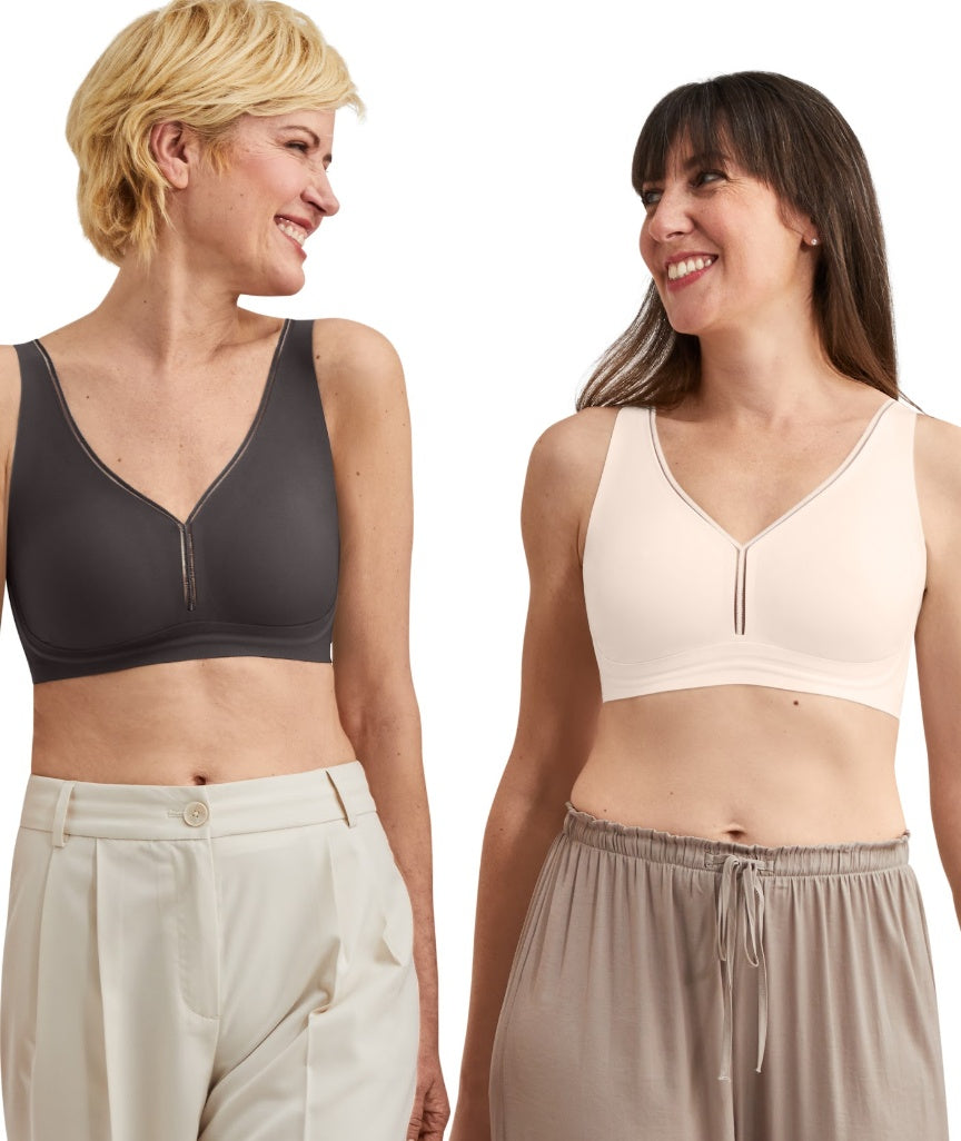 Amoena Wave Flow Non-Wired Bra - Satin Rose